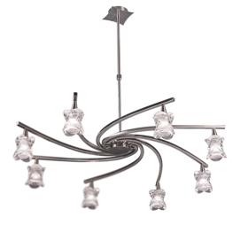 Rosa Satin Nickel Ceiling Lights Mantra Multi Arm Fittings